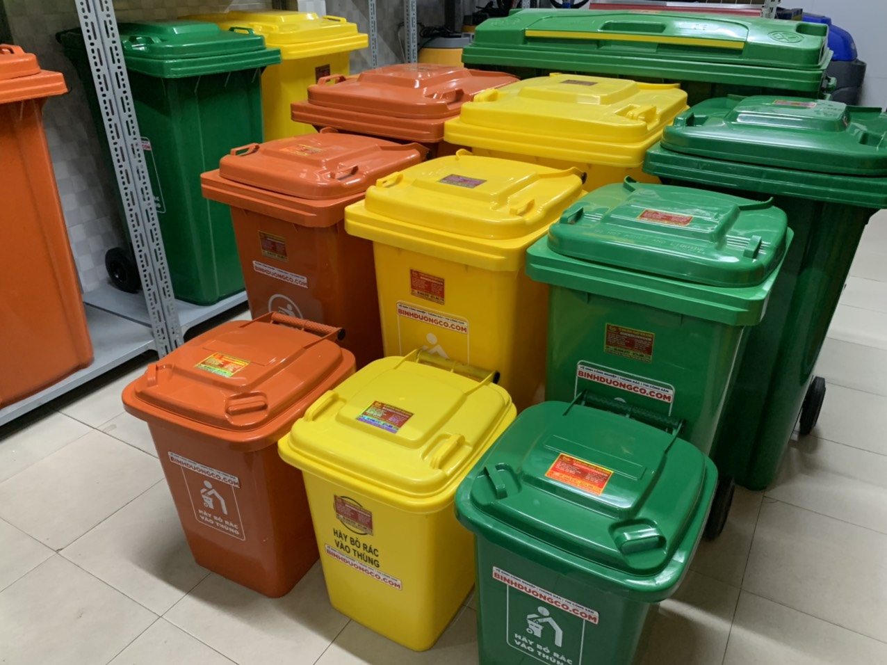 Thùng rác nhựa ở Bình Phước
